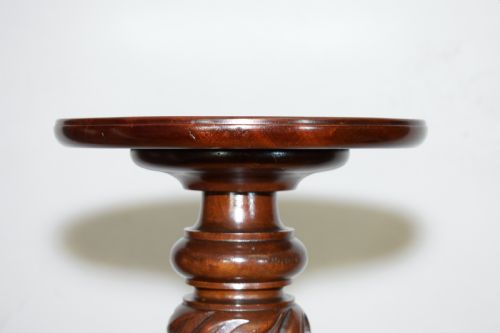 MAHOGANY TORCHERE JARDINIERE - ADDITIONAL PHOTO 8