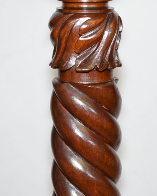 MAHOGANY TORCHERE JARDINIERE - ADDITIONAL PHOTO 10