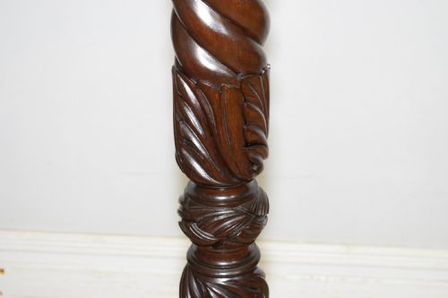 MAHOGANY TORCHERE JARDINIERE - ADDITIONAL PHOTO 11