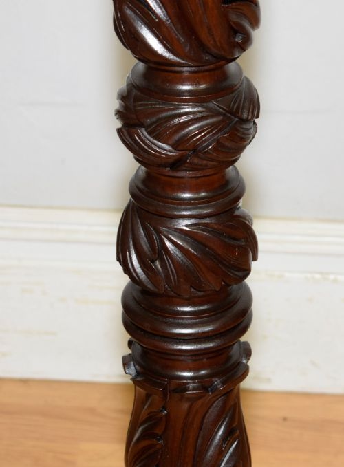 MAHOGANY TORCHERE JARDINIERE - ADDITIONAL PHOTO 13