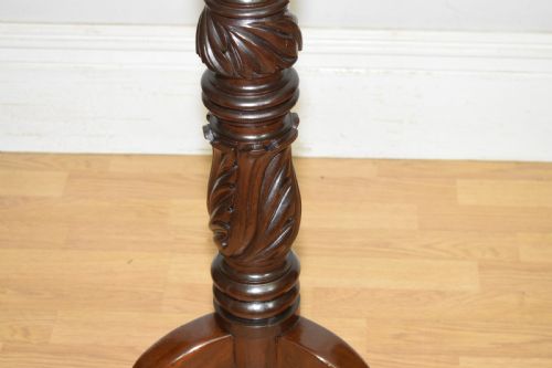 MAHOGANY TORCHERE JARDINIERE - ADDITIONAL PHOTO 14