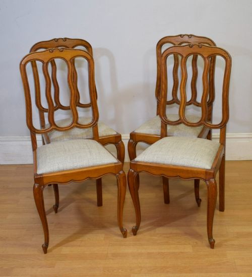 EARLY 20TH CENTURY SET OF 4 FRENCH DINING CHAIRS - ADDITIONAL PHOTO 1