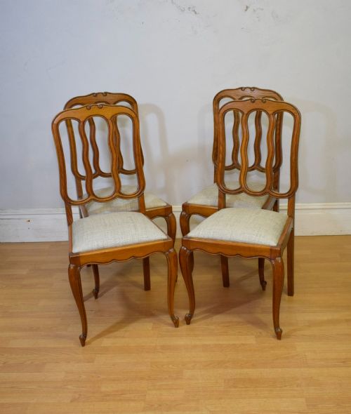 EARLY 20TH CENTURY SET OF 4 FRENCH DINING CHAIRS - ADDITIONAL PHOTO 2