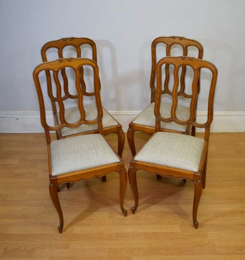 EARLY 20TH CENTURY SET OF 4 FRENCH DINING CHAIRS - ADDITIONAL PHOTO 6