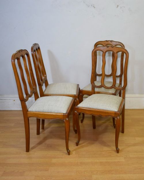 EARLY 20TH CENTURY SET OF 4 FRENCH DINING CHAIRS - ADDITIONAL PHOTO 10