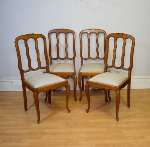 EARLY 20TH CENTURY SET OF 4 FRENCH DINING CHAIRS - ADDITIONAL PHOTO 13