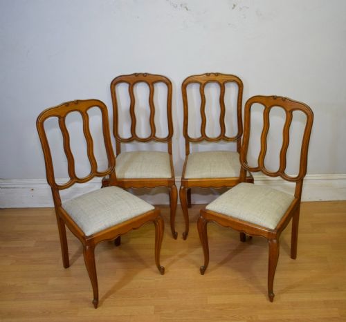 EARLY 20TH CENTURY SET OF 4 FRENCH DINING CHAIRS - ADDITIONAL PHOTO 14