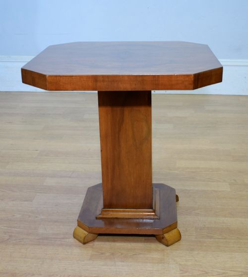 ART DECO WALNUT LAMP TABLE - ADDITIONAL PHOTO 7