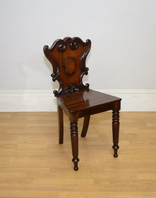 REGENCY HALL CHAIR IN MAHOGANY - ADDITIONAL PHOTO 1
