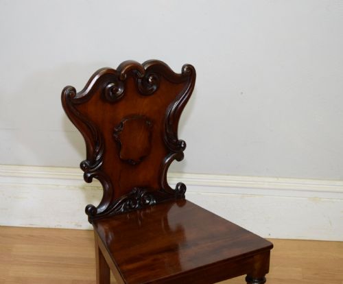 REGENCY HALL CHAIR IN MAHOGANY - ADDITIONAL PHOTO 3