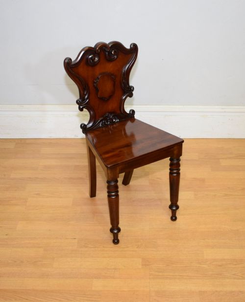 REGENCY HALL CHAIR IN MAHOGANY - ADDITIONAL PHOTO 4