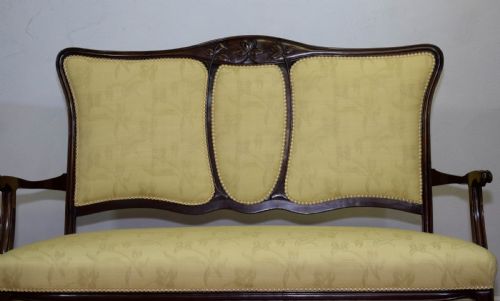 VICTORIAN COUCH SETTEE ART NOUVEAU - ADDITIONAL PHOTO 6