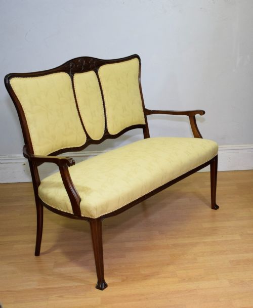 VICTORIAN COUCH SETTEE ART NOUVEAU - ADDITIONAL PHOTO 16