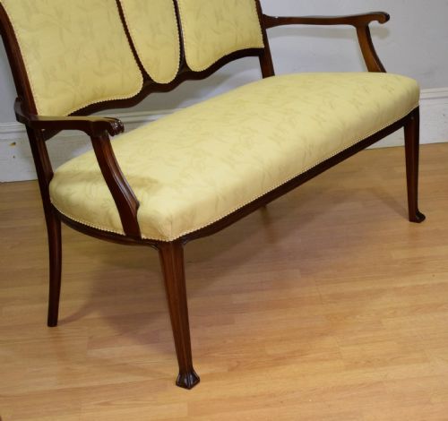 VICTORIAN COUCH SETTEE ART NOUVEAU - ADDITIONAL PHOTO 17