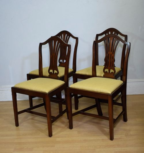 SET OF 4 MAHOGANY DINING CHAIRS - ADDITIONAL PHOTO 6