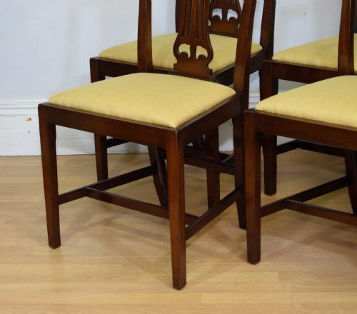 SET OF 4 MAHOGANY DINING CHAIRS - ADDITIONAL PHOTO 8