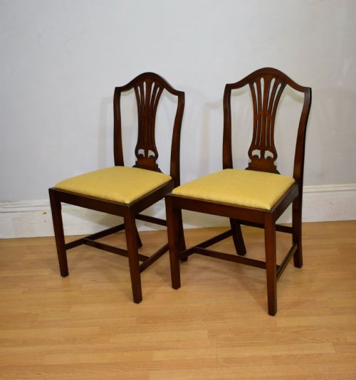 SET OF 4 MAHOGANY DINING CHAIRS - ADDITIONAL PHOTO 9