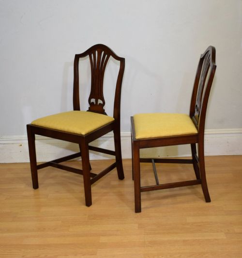 SET OF 4 MAHOGANY DINING CHAIRS - ADDITIONAL PHOTO 10