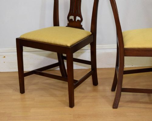 SET OF 4 MAHOGANY DINING CHAIRS - ADDITIONAL PHOTO 14