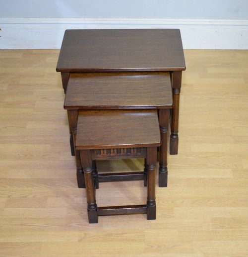 EARLY 20TH CENTURY 3 TABLE NEST - ADDITIONAL PHOTO 3