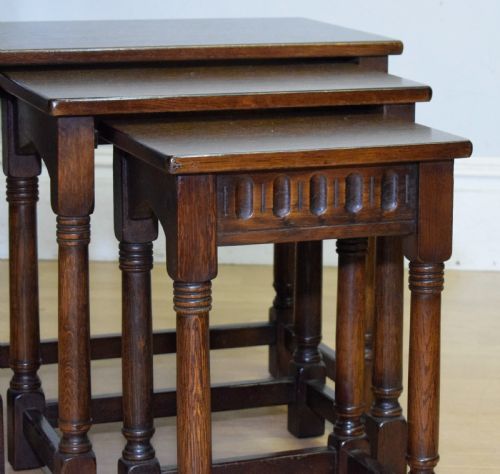 EARLY 20TH CENTURY 3 TABLE NEST - ADDITIONAL PHOTO 7