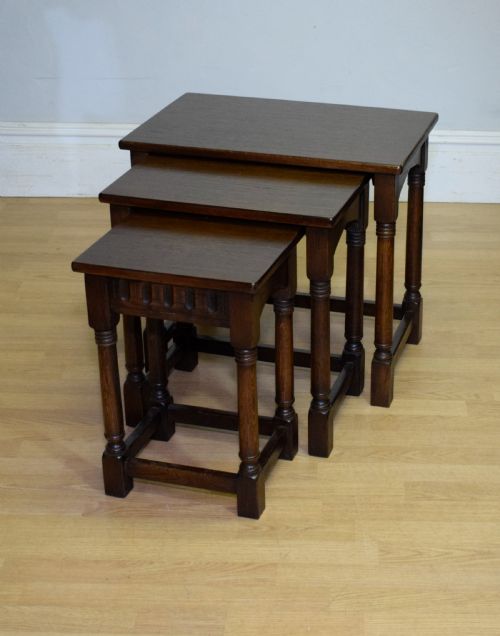 EARLY 20TH CENTURY 3 TABLE NEST - ADDITIONAL PHOTO 9
