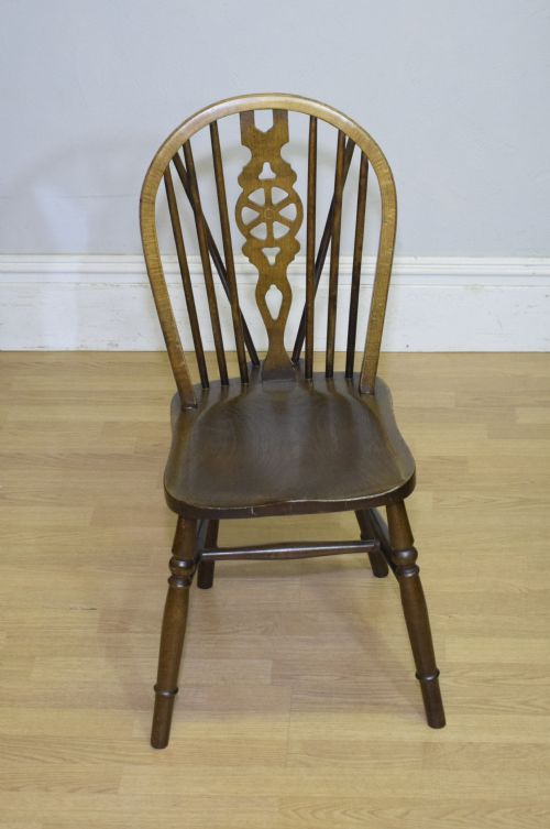 EARLY 20TH CENTURY WHEEL BACK CHAIR - ADDITIONAL PHOTO 4