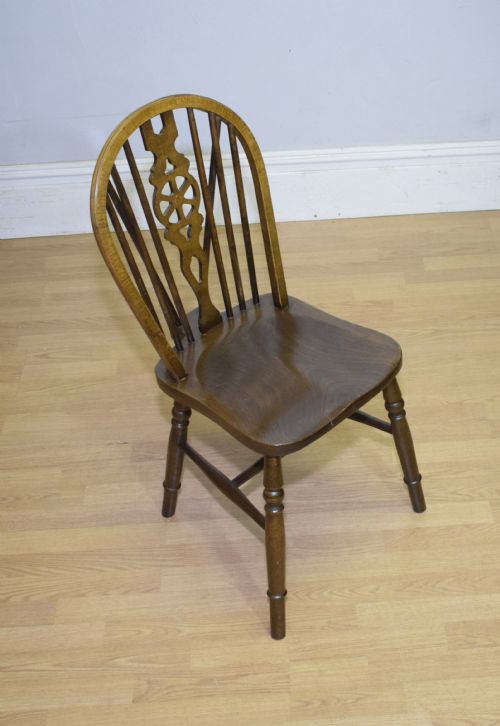EARLY 20TH CENTURY WHEEL BACK CHAIR - ADDITIONAL PHOTO 6
