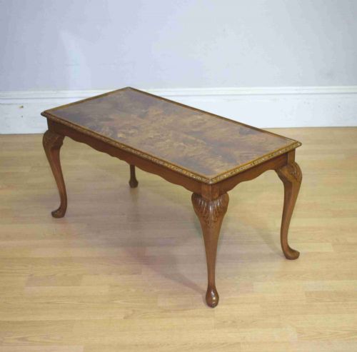 early 20th century burr walnut coffee table - CATEGORY: ANTIQUE TABLES - DATED 1930