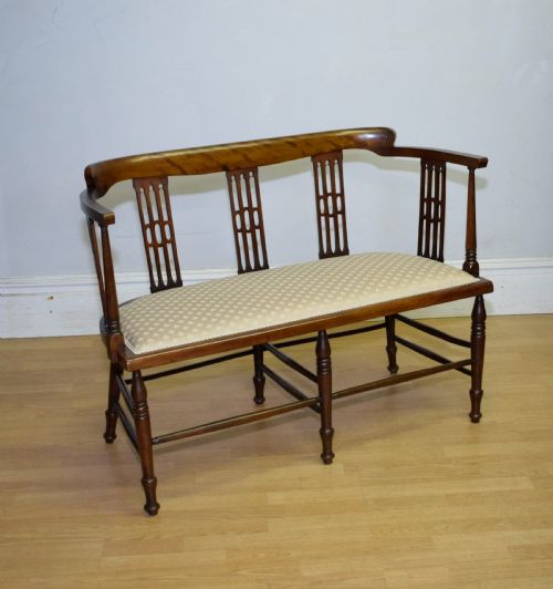 ANTIQUE ARTS CRAFTS COUCH - ADDITIONAL PHOTO 2