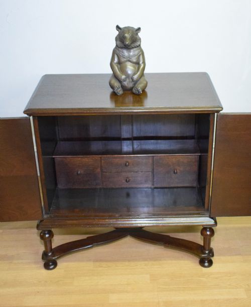 EARLY 20TH CENTURY JACOBEAN CABINET ON STAND - ADDITIONAL PHOTO 18