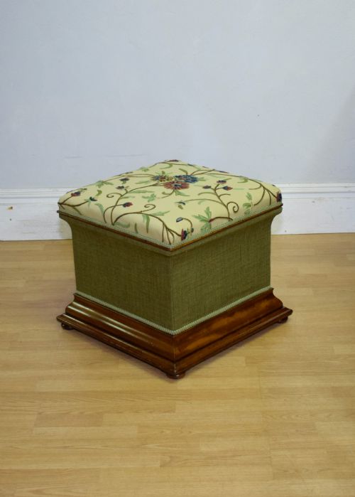 regency ottoman work box - CATEGORY: ANTIQUE CHESTS - DATED REGENCY