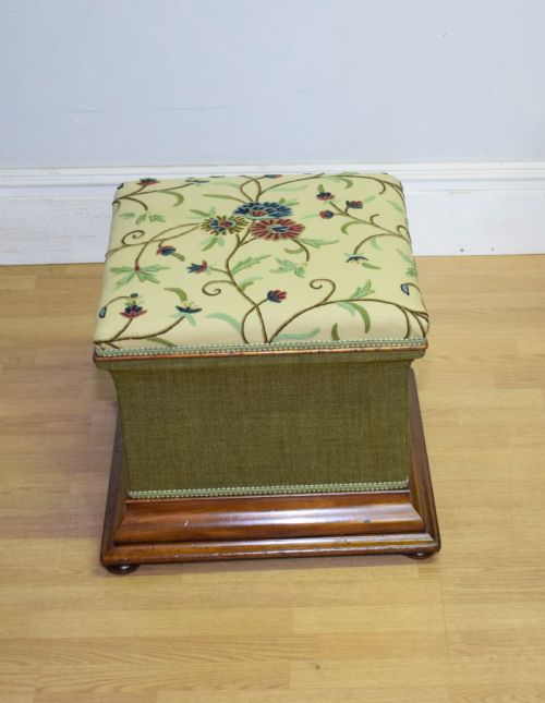 REGENCY OTTOMAN WORK BOX - ADDITIONAL PHOTO 6