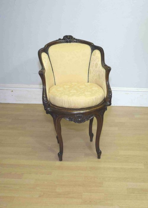 french swivel armchair - CATEGORY: ANTIQUE CHAIRS - DATED 1880