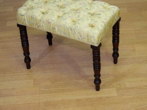 REGENCY MAHOGANY STOOL - ADDITIONAL PHOTO 6