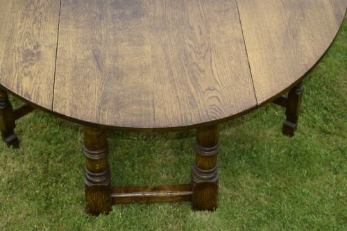 20TH CENTURY IRISH WAKE OVAL DINING TABLE 7FT - ADDITIONAL PHOTO 14