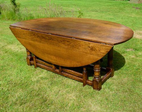 20TH CENTURY IRISH WAKE OVAL DINING TABLE 7FT - ADDITIONAL PHOTO 17