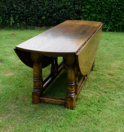 20TH CENTURY IRISH WAKE OVAL DINING TABLE 7FT - ADDITIONAL PHOTO 19