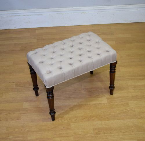 REGENCY BUTTONED STOOL - ADDITIONAL PHOTO 1