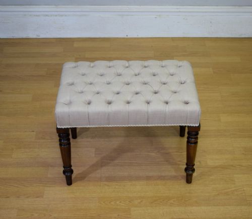 REGENCY BUTTONED STOOL - ADDITIONAL PHOTO 2