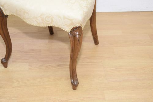 ANTIQUE SET OF 6 VICTORIAN WALNUT DINING CHAIRS - ADDITIONAL PHOTO 13