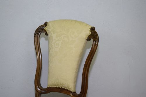 ANTIQUE SET OF 6 VICTORIAN WALNUT DINING CHAIRS - ADDITIONAL PHOTO 14