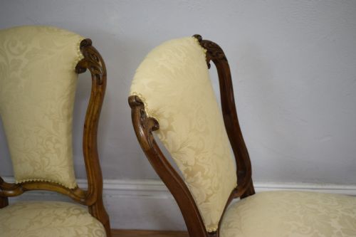 ANTIQUE SET OF 6 VICTORIAN WALNUT DINING CHAIRS - ADDITIONAL PHOTO 21