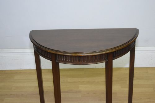 EDWARDIAN DEMILUNE TABLE - ADDITIONAL PHOTO 4
