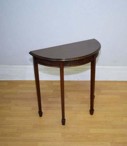 EDWARDIAN DEMILUNE TABLE - ADDITIONAL PHOTO 5