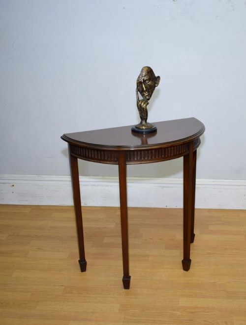 EDWARDIAN DEMILUNE TABLE - ADDITIONAL PHOTO 6