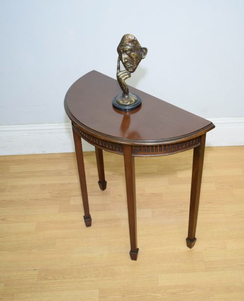 EDWARDIAN DEMILUNE TABLE - ADDITIONAL PHOTO 13