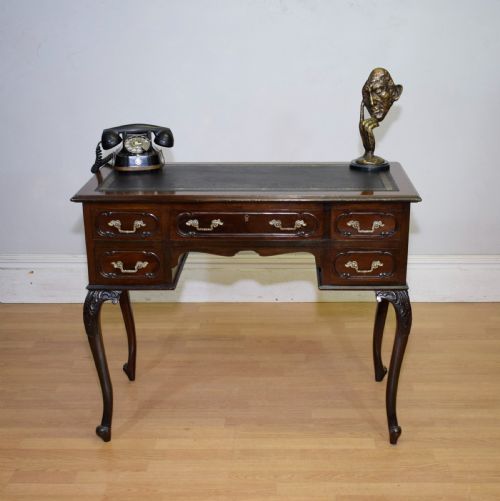 VICTORIAN MAHOGANY DESK - ADDITIONAL PHOTO 4