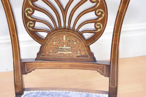 PAIR OF VICTORIAN INLAID MARQUETRY SIDE CHAIRS - ADDITIONAL PHOTO 10