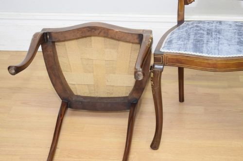 PAIR OF VICTORIAN INLAID MARQUETRY SIDE CHAIRS - ADDITIONAL PHOTO 16